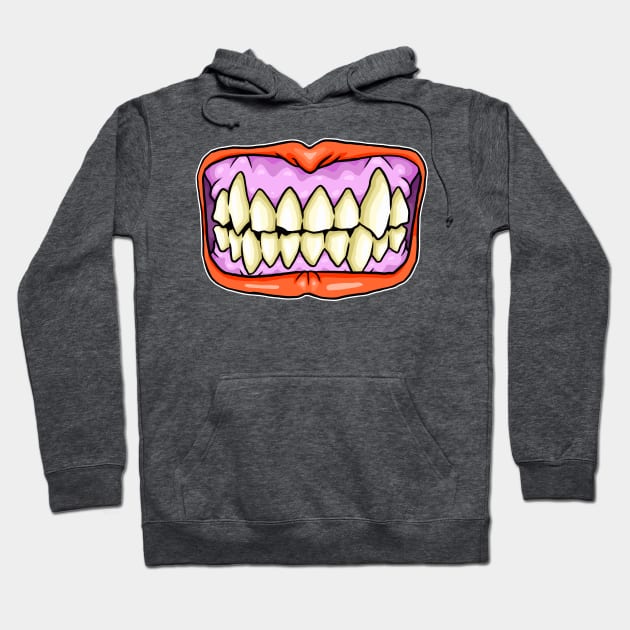 Toothy Grin Hoodie by Laughin' Bones